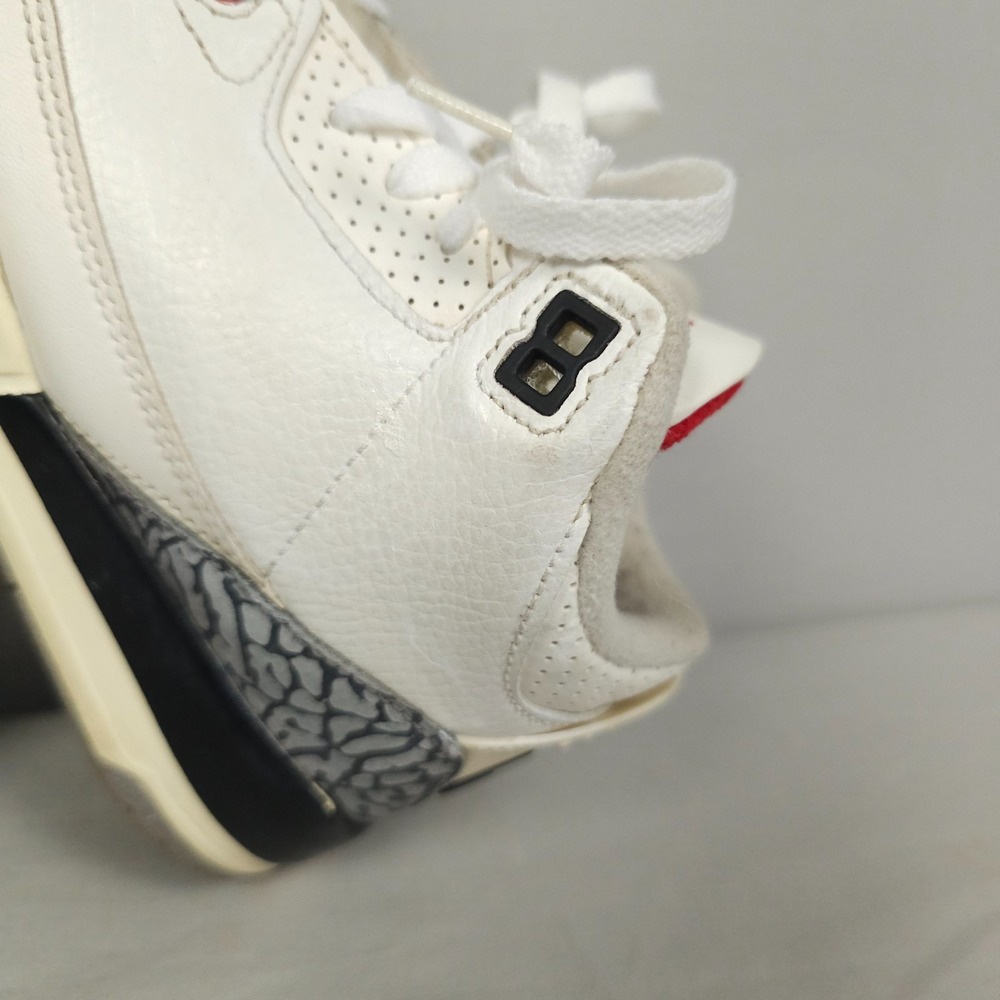 Nike Air Jordan 3 Retro Youth GS Size 1.5Y White Cement Reimagined - Picture 9 of 16